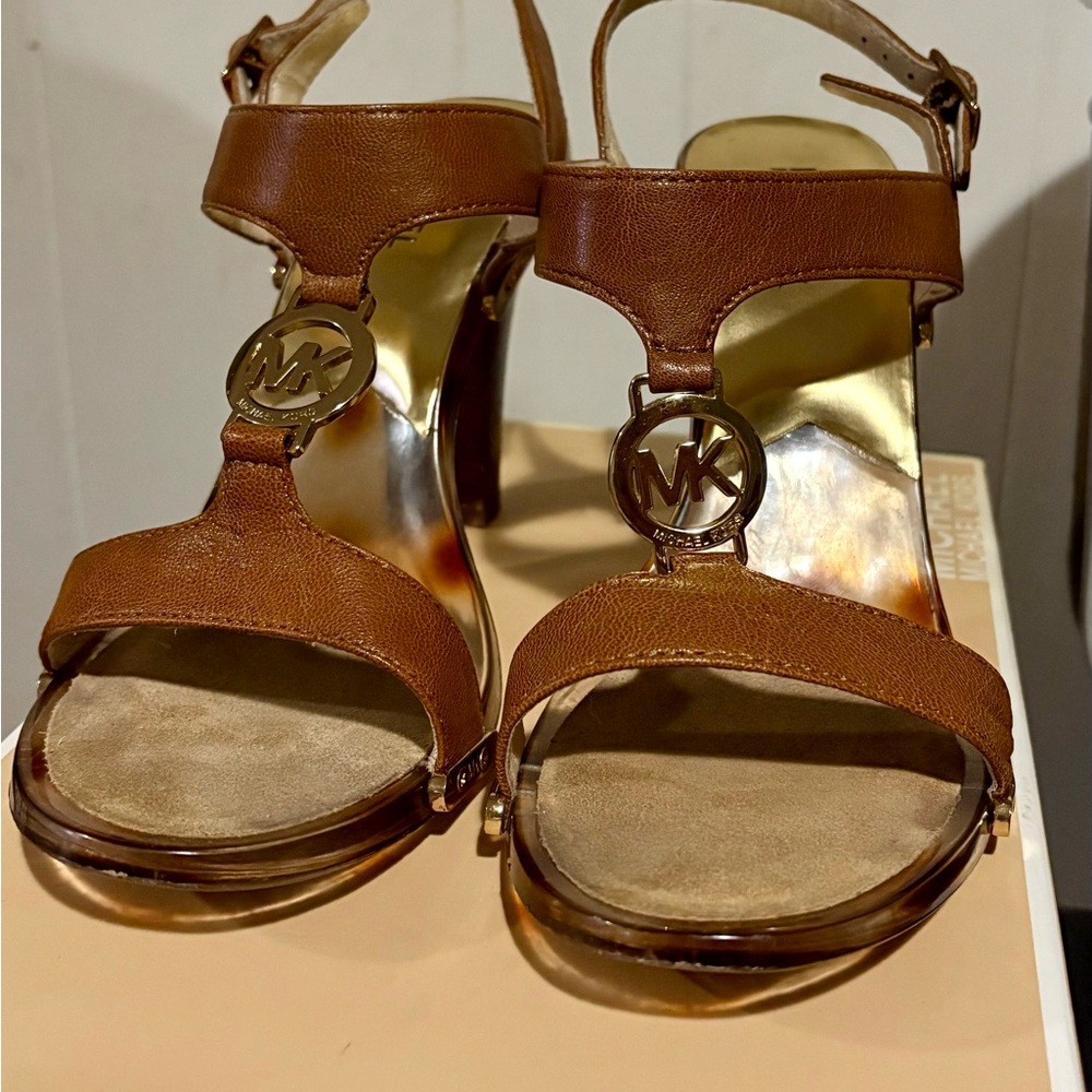 Michael Kors Fulton leather sandal 10 m - Picture 4 of 6
